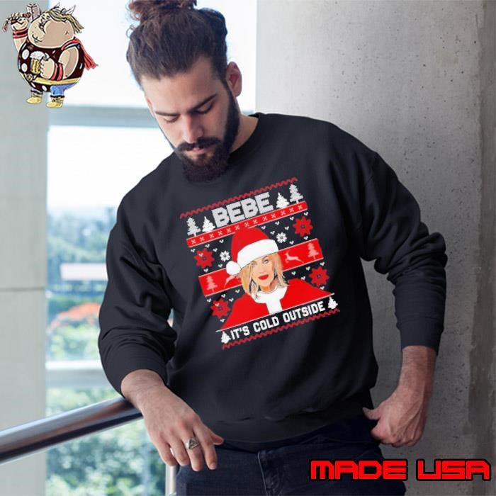 Original Bebe Its Cold Outside Ugly Christmas Sweatshirt