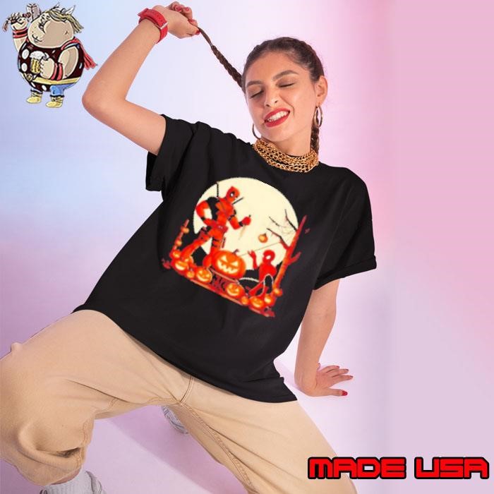 Original Deadpool and Spiderman Halloween Retro Shirt