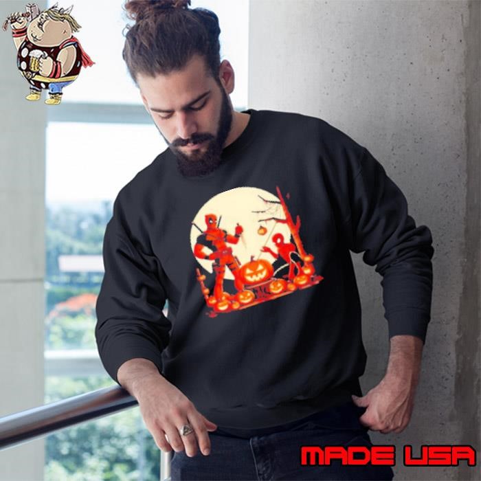 Original Deadpool and Spiderman Halloween Retro Sweatshirt