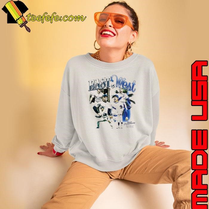 Original Los Angeles Dodgers and New York Yankees East vs West heavyweight showdown world championship 2024 Sweatshirt