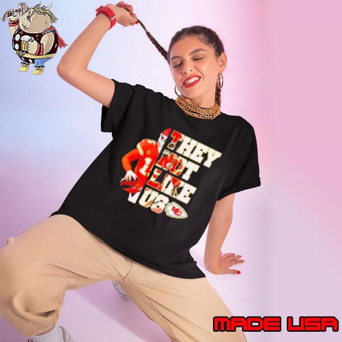 Patrick Mahomes Kansas City Chiefs They Not Like Us Ladies tee