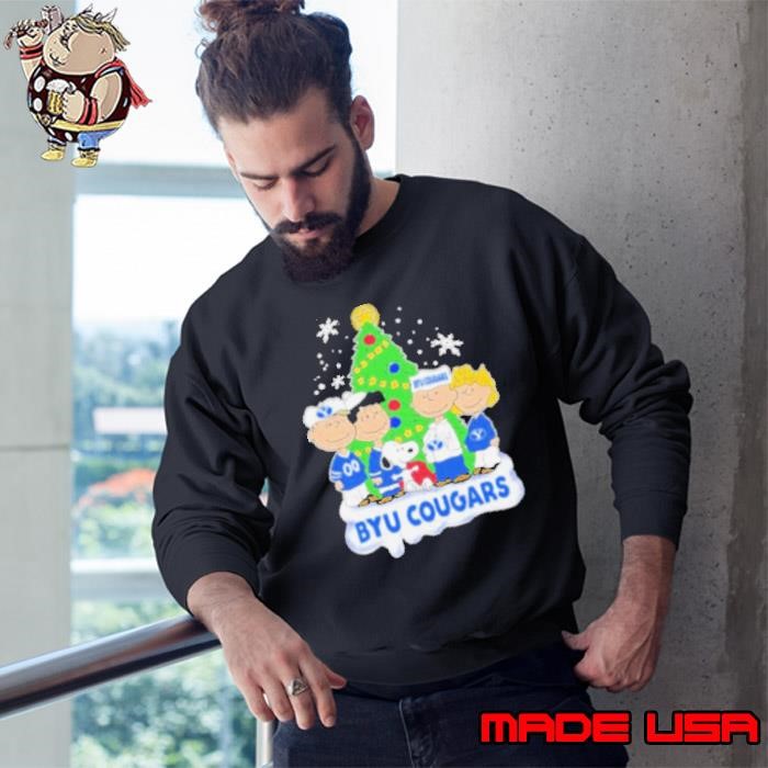 Peanuts Characters X Byu Cougars Christmas Sweatshirt