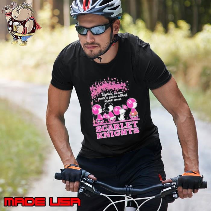 Peanuts Characters x Rutgers Scarlet Knights Together We Can Create A Future Without Breast Cancer Unisex