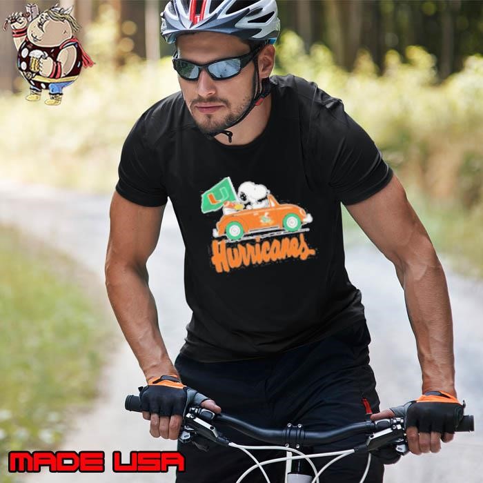 Peanuts Snoopy And Woodstock X Miami Hurricanes Driving Car Unisex