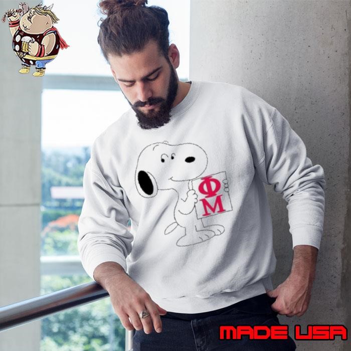 Phi Mu Snoopy Transparent Sweatshirt