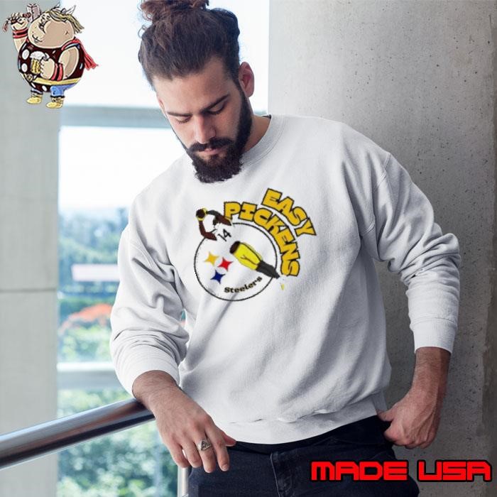 Pittsburgh Football Dog Pet Easy Pickens Steelers Sweatshirt