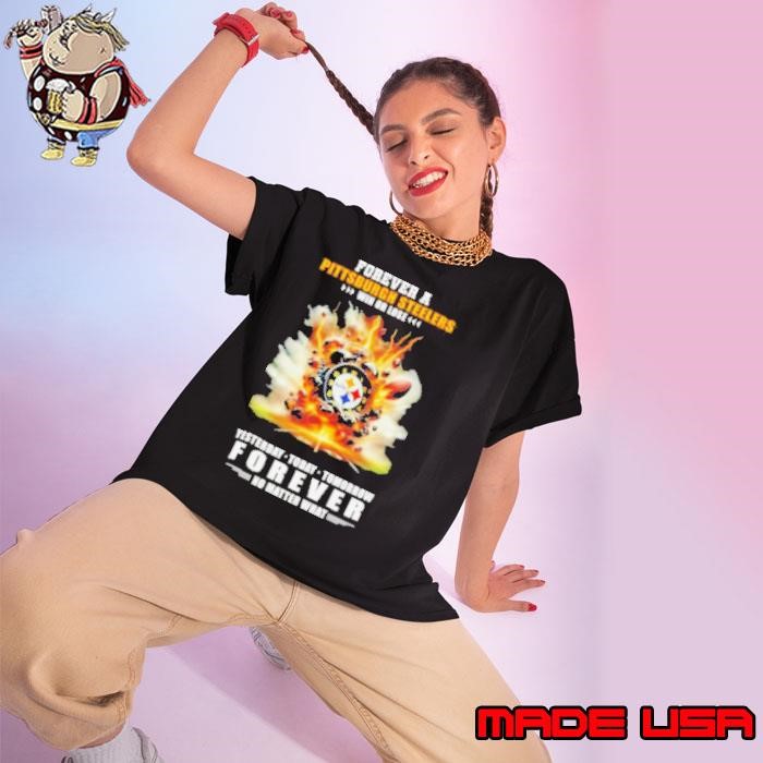 Pittsburgh Steelers win or lose forever no matter what Ladies tee