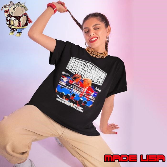 Presidential death match Harris vs Trump 2024 Ladies tee