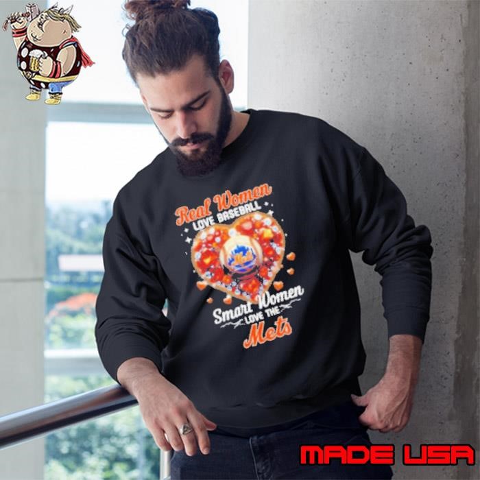 Real Women Love Baseball Smart Women Love The New York Mets X Vintage Diamonds Sweatshirt