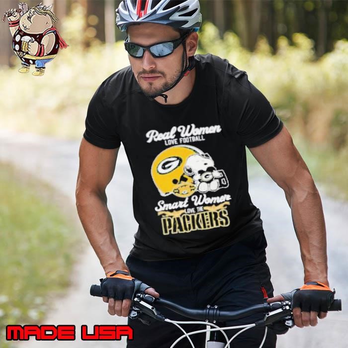 Real Women Love Football Smart Women Love The Green Bay Packers X Snoopy Unisex