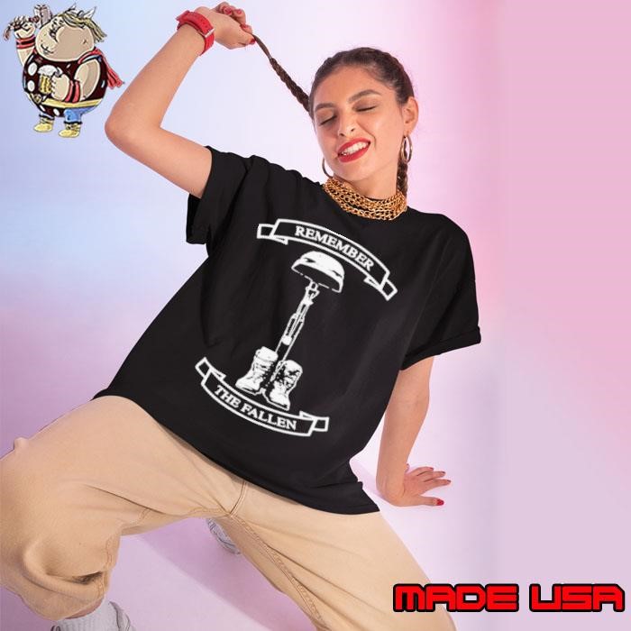 Remember The Fallen Cotton Ladies tee
