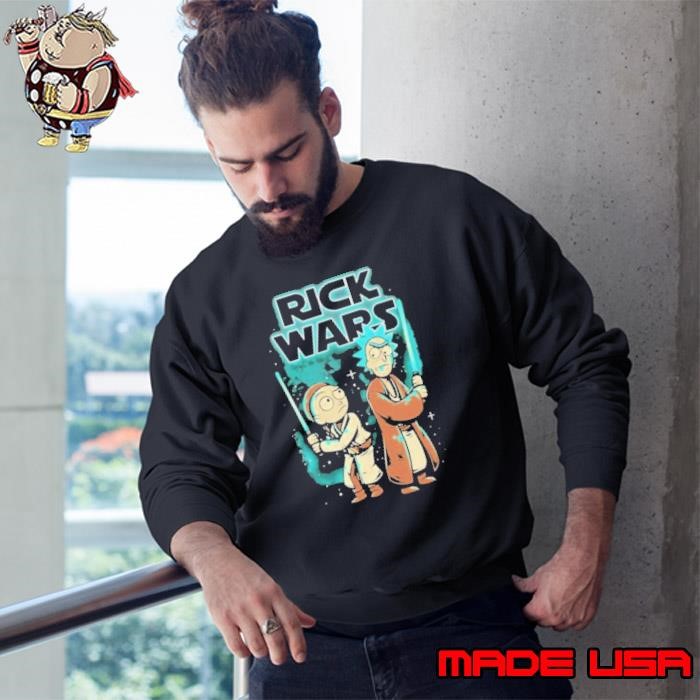 Rick And Morty Jedi Rick Wars Star Wars Mashup Sweatshirt