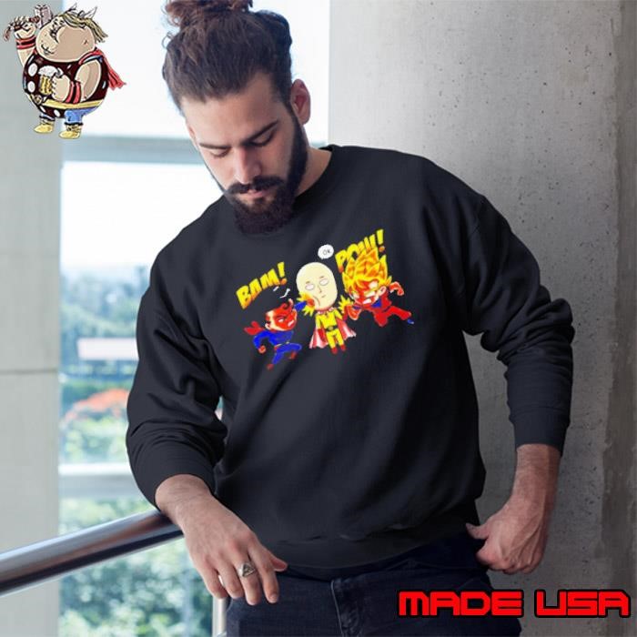 Saitama Vs Superman And Goku Sweatshirt