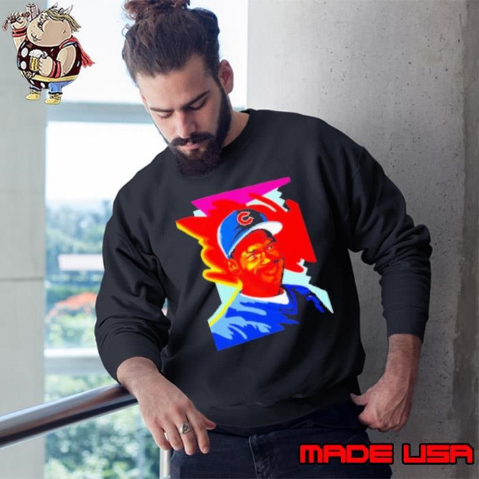 Sammy Sosa Chicago Cubs Baseball Portrait Art Retro Sweatshirt