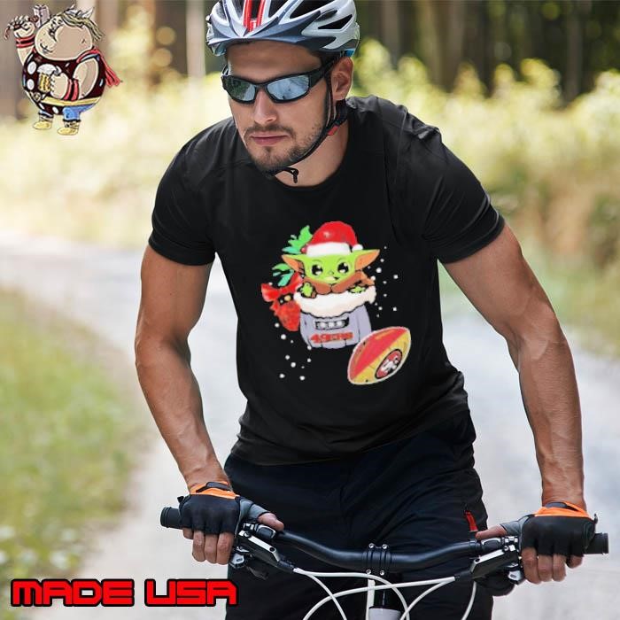 San Francisco 49ers Baby Yoda Merry Christmas 2024 Unisex