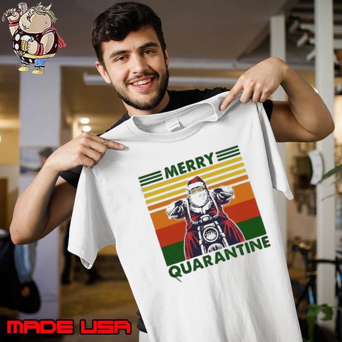 Santa Claus Merry Quarantine Vintage Unisex