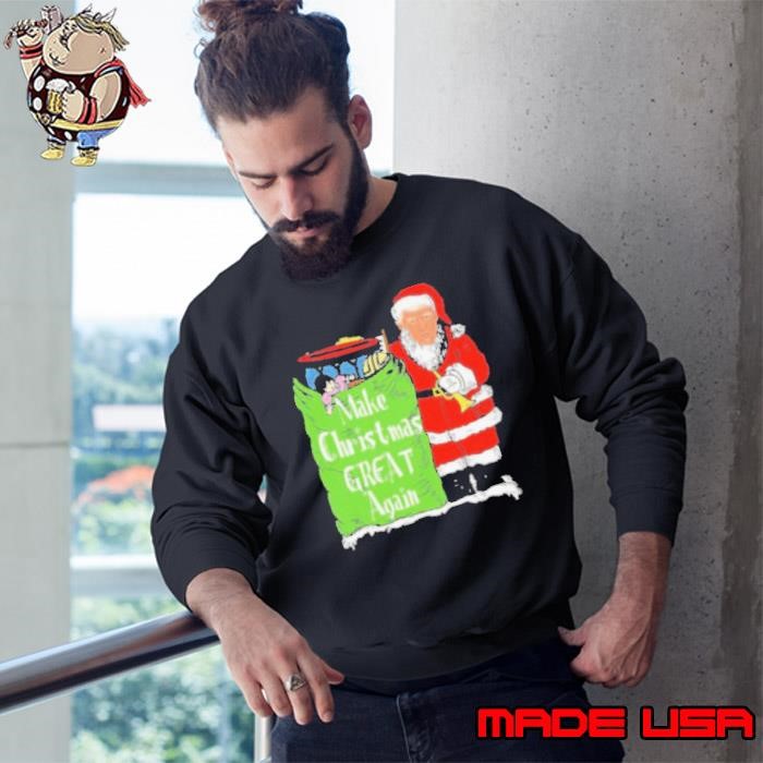 Santa Donald Trump Make Christmas Great Again 2024 Sweatshirt