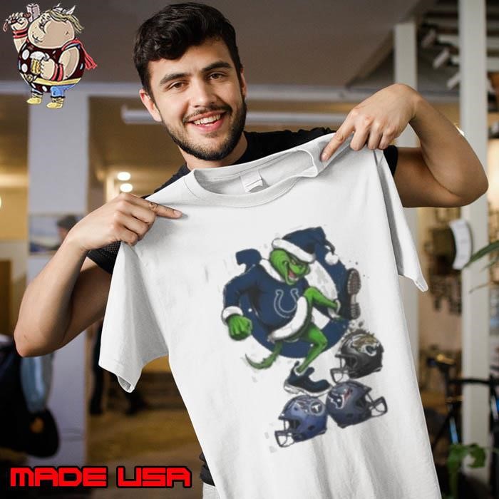 Santa Grinch Indianapolis Colts Stomp On NFL Teams Christmas 2024 Unisex