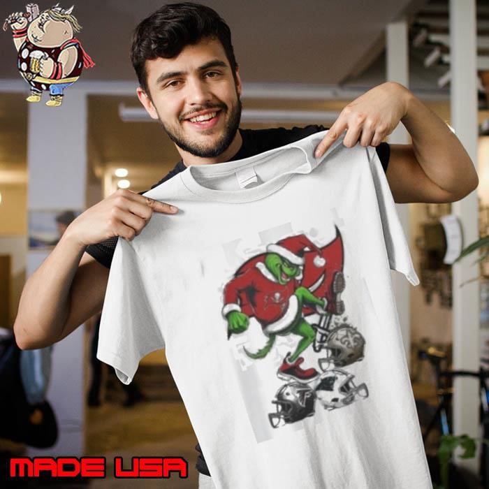 Santa Grinch Tampa Bay Buccaneers Stomp On NFL Teams Christmas 2024 Unisex