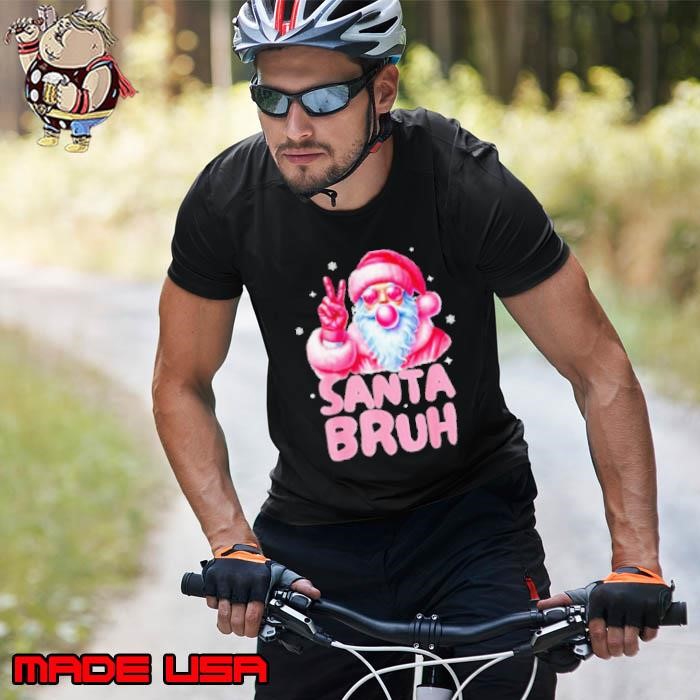 Santa blowing bubble gum Santa bruh Christmas Unisex