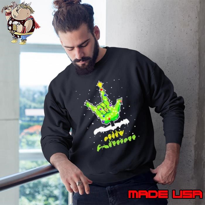 Sign Languages Christmas Tree Sweatshirt