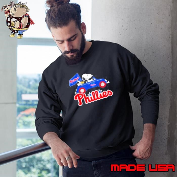 Snoopy And Woodstock X Philadelphia Phillies October Driving Car 2024 Sweatshirt