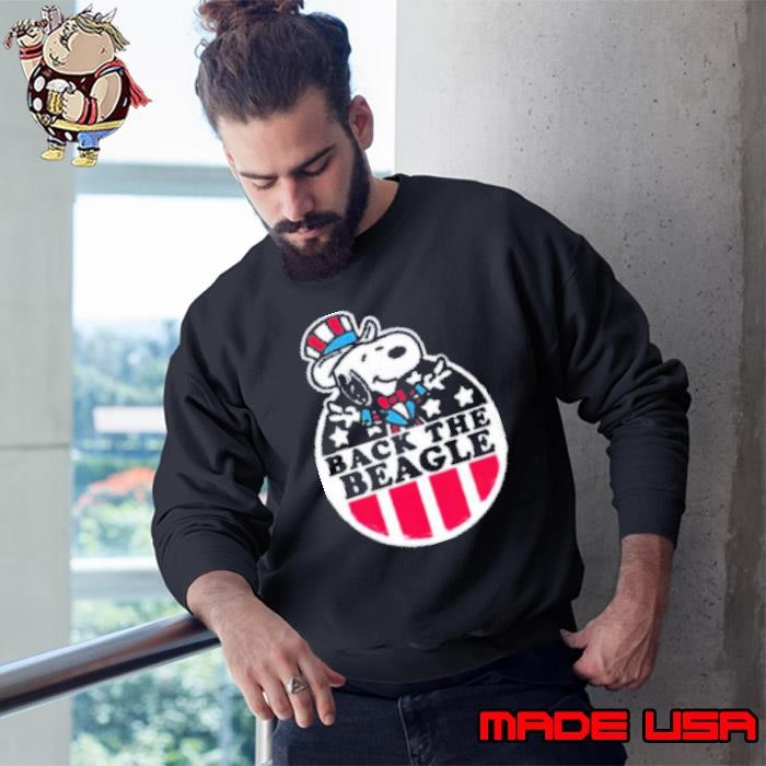 Snoopy Peanuts back the Beagle Sweatshirt