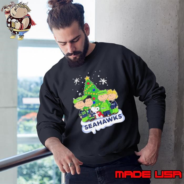 Snoopy The Peanuts Seattle Seahawks Christmas Sweatshirt