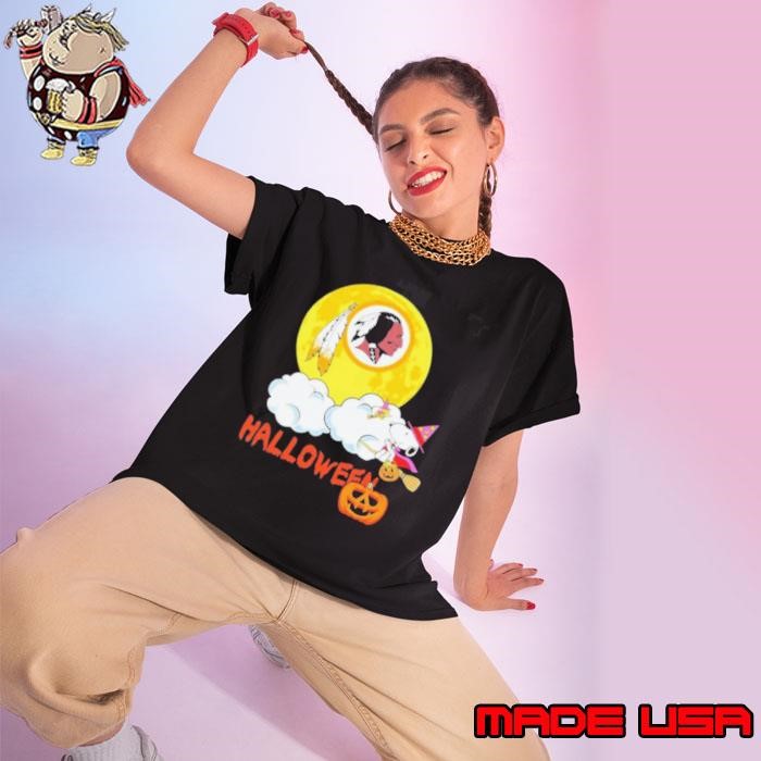 Snoopy Washington Redskins NFL Halloween 2024 Ladies tee