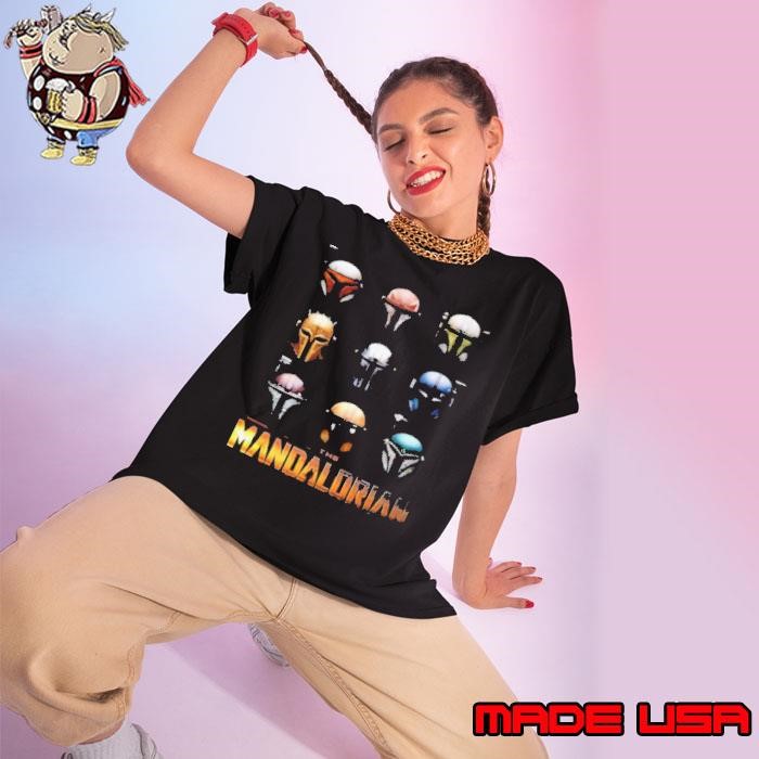 Star Wars The Mandalorian Helmet Box Up Ladies tee