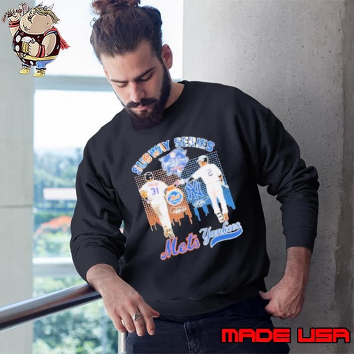 Subway Series Derek Jeter New York Yankees x Mike Piazza New York Mets Signatures Sweatshirt