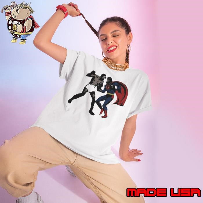 Superman Vs. Muhammad Ali Ladies tee