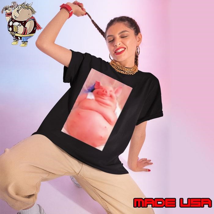 Temu pig funny Ladies tee