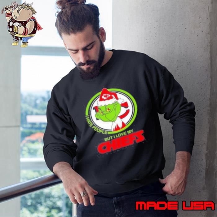 The Grinch I Hate People But I Love My Kansas City Chiefs 2024 Sweatshirt