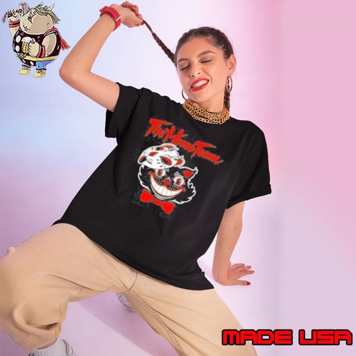 The Home Team Cat Mask Halloween Ladies tee