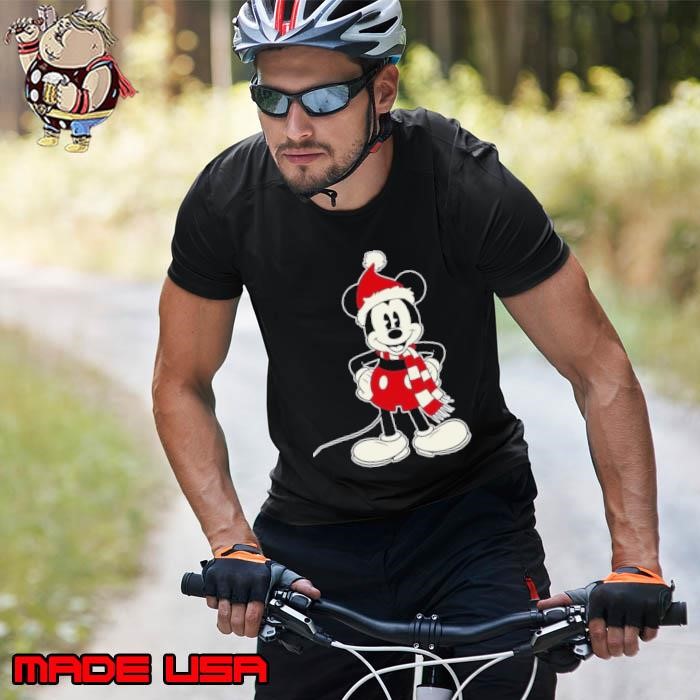 Top Mickey Mouse Santa Hat Merry Christmas Unisex