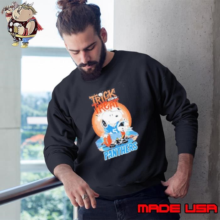 Trick Treat Snoopy Teams Carolina Panthers Nfl Sweatshirt