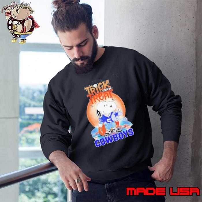 Trick Treat Snoopy Teams Dallas Cowboys Halloween Sweatshirt