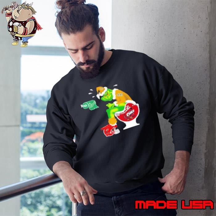 UCF Knights Grinch Santa Toilet Temple Owls Cincinnati Bearcats Christmas Sweatshirt