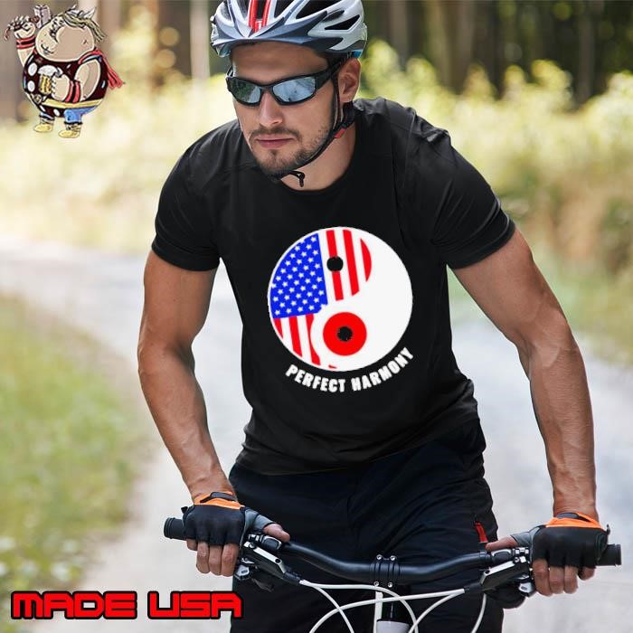 USA Japan Ying Yang Heritage For Proud Japanese American Flag Unisex