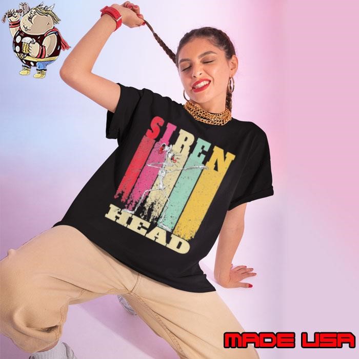 Vintage Creepy Dabbing Siren Head Christmas Ladies tee