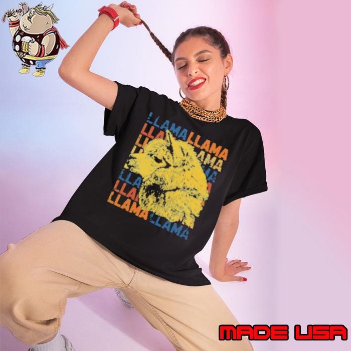 Vintage Llama Alpaca Ladies tee