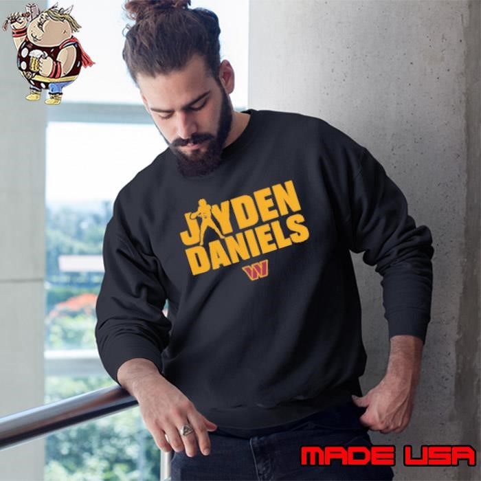 Washington Commanders Jayden Daniels Play Motion Sweatshirt