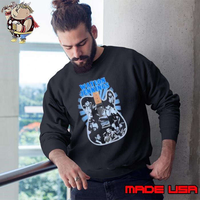 Waylon Jennings Guitars Bands Classic Sweatshirt