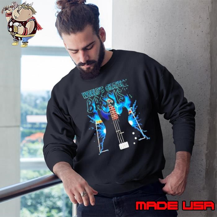 Worlds Okayest bassist guitar Sweatshirt