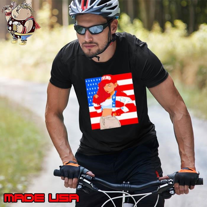 Yes Im a Trump Donald Trump patriotic republican 2024 cute cartoon US flag Unisex