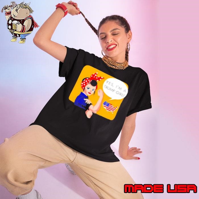 Yes Im a Trump gift US map Ladies tee