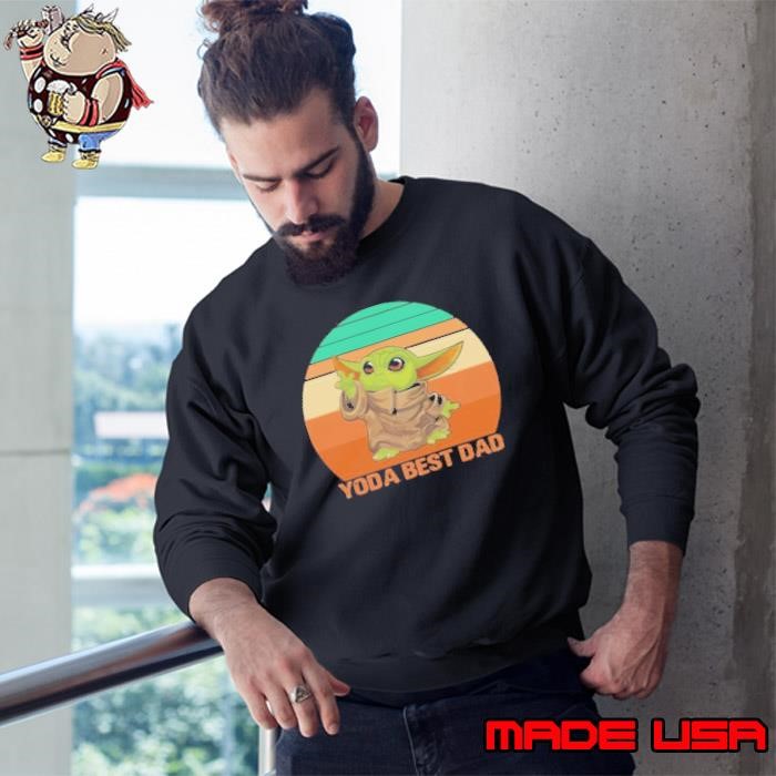 Yoda best Dad Vintage retro Sweatshirt