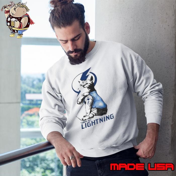 cat tattoo i love tampa bay lighting Sweatshirt