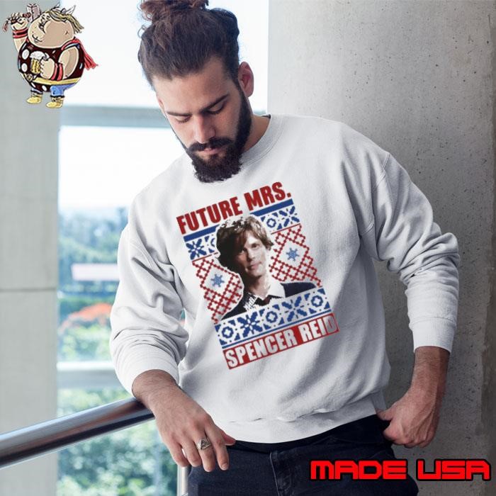 criminal minds merch criminal minds mrs spencer reid holiday ugly Sweatshirt